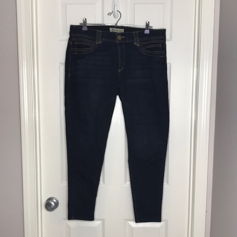 Democracy ab technology dark wash skinny jeans 14